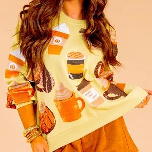 Queen of Sparkles Pumpkin Spice Latte Sweatshirt